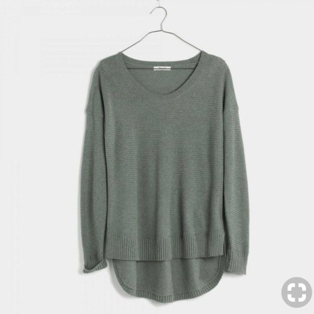 Green Madewell Chronicle Texture Pullover Sweater